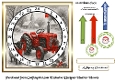 bw and red accents advent clock card 7