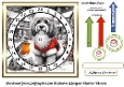 bw and red accents advent clock card 10