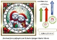 stained glass advent calendar cards polar bears