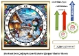 stained glass advent calendar cards snowman