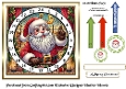 stained glass advent calendar cards santa 4