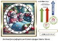 stained glass advent calendar cards mice