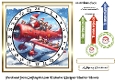 newest advent cards 8 santas plane
