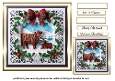 seasonal mix christmas highland coo papercut
