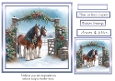 shire horses at christmas