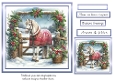 white horse at christmas