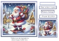 santa on his skateboard at christmas