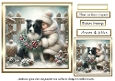 christmas girl with sheepdog