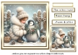 christmas girl with penguin
