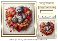 teddy hearts and flowers 9