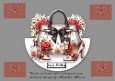 floral rocker handbag with decoupage