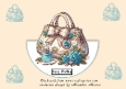 blue handbag rocker card