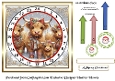 highland coo advent clock card