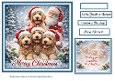 santa and cockapoos