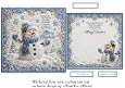  embossed look snowman