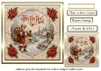 embossed look christmas santa