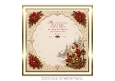 embossed look christmas santa insert