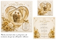 faux iris folding golden wedding