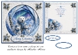faux iris folding christmas polar bears