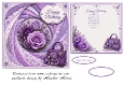 faux iris folding lilac roses 
