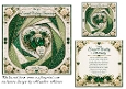 faux iris folding emerald wedding 55 years