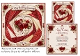 faux iris folding ruby wedding 40 years