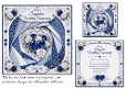 faux iris folding saphire wedding 45 years