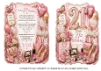 shaped card front insert 21 girl