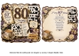 shaped card front insert 80th birthday crossword