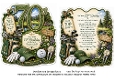 shaped card front insert 70th birthday golf