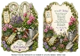 shaped card front insert 80th birthday garden