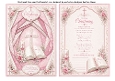 faux iris folding christening pink