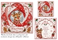 faux iris folding rudolph