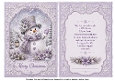lilac snowman