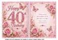 40th birthday roses