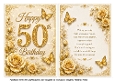 50th birthday roses