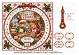 advent clock card making cookies