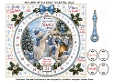 advent clock card hang stockings