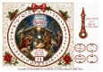 advent clock card nativity