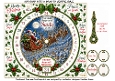 advent clock card santas sleigh