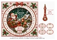 advent clock card santas sleigh elves