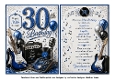 30th birthday guitar music blue