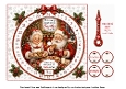 mr and mrs claus advent clock calendar