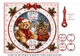 teddy advent clock calendar