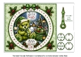 grinchy teddy advent clock calendar