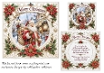 santa and poinsettias