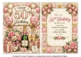50th birthday female champagne