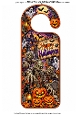 halloween door hanger 2 zombies