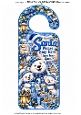 santa please stop here door hanger 4 blue polar bears