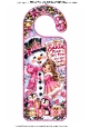 santa please stop here door hanger 5 princess and snowman